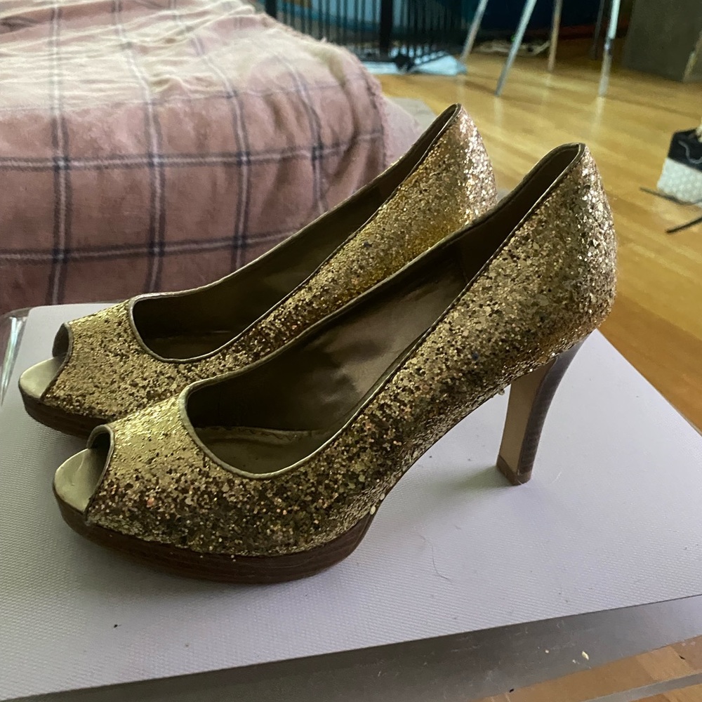 Glitter heels ! Bought for a New Years party pre covid - never used